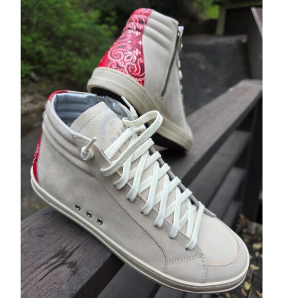 P448 Other - NEW P448 SKATE STYLE F22SKATE M HIGH TOP LEATHER SNEAKERS IN PAS SIZE 42